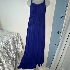 Spense Blue Maxi Sleeveless Dress Missy Medium